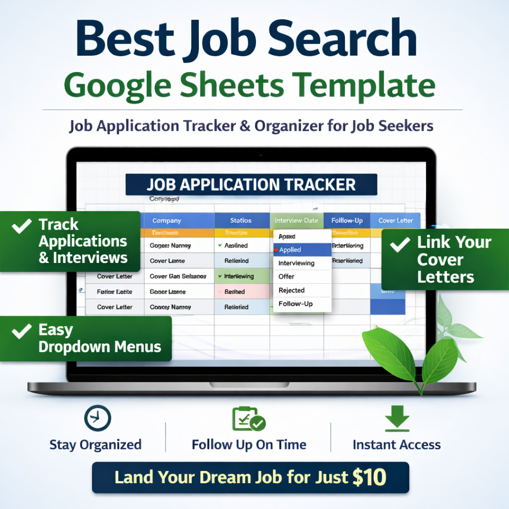 Best Job Searching Google Sheets Template